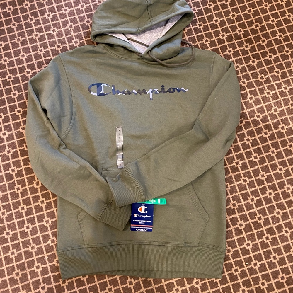 NWT Champion Men's Athletics Powerblend Hoodie Size S